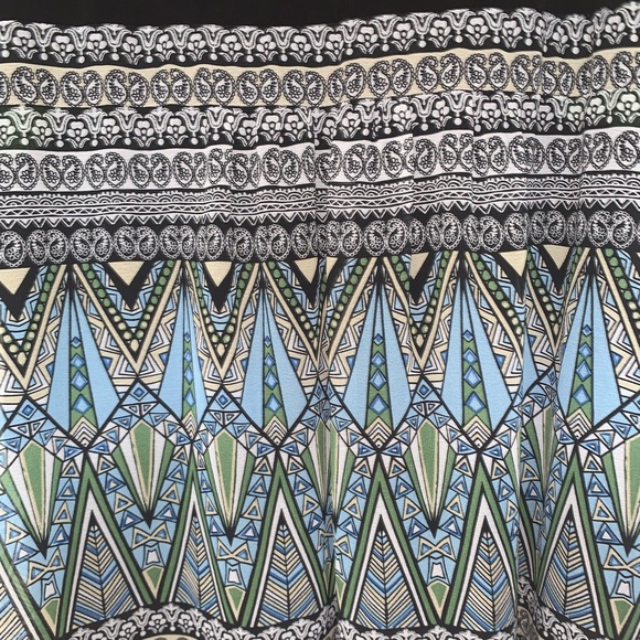 Sandra Darren blue & green dress women’s size 10 - Picture 7 of 10